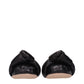 Miu Miu Black Leather Ballet Flats