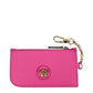 Versace Pink Leather Wallet Womens Wallet