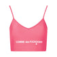 Comme Des Fuckdown Pink Polyester Women Top