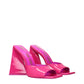 The Attico Pink Leather Platform Sandals