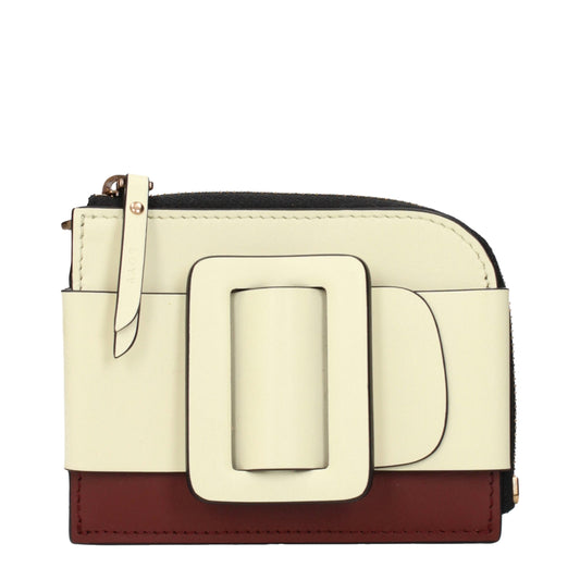 Boyy Beige Leather Cardholder Womens Wallet