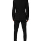 Dolce & Gabbana Black Wool 3 Piece Single Breasted Suit