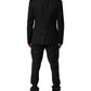 Dolce & Gabbana Black Wool Men Single Breasted 2 Piece Suit