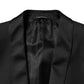 Dolce & Gabbana Black Wool Men Single Breasted 2 Piece Suit
