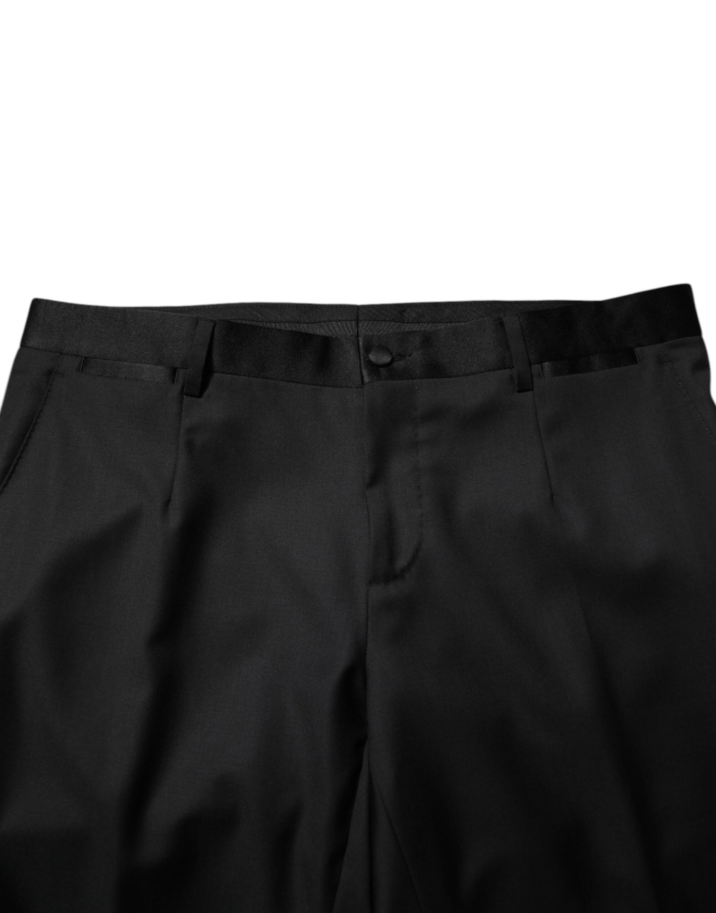 Dolce & Gabbana Black Wool Men Single Breasted 2 Piece Suit