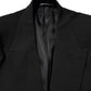Dolce & Gabbana Black Cotton Single Breasted 2 Piece Suit