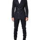 Dolce & Gabbana Dark Blue Double Breasted 2 Piece Suit
