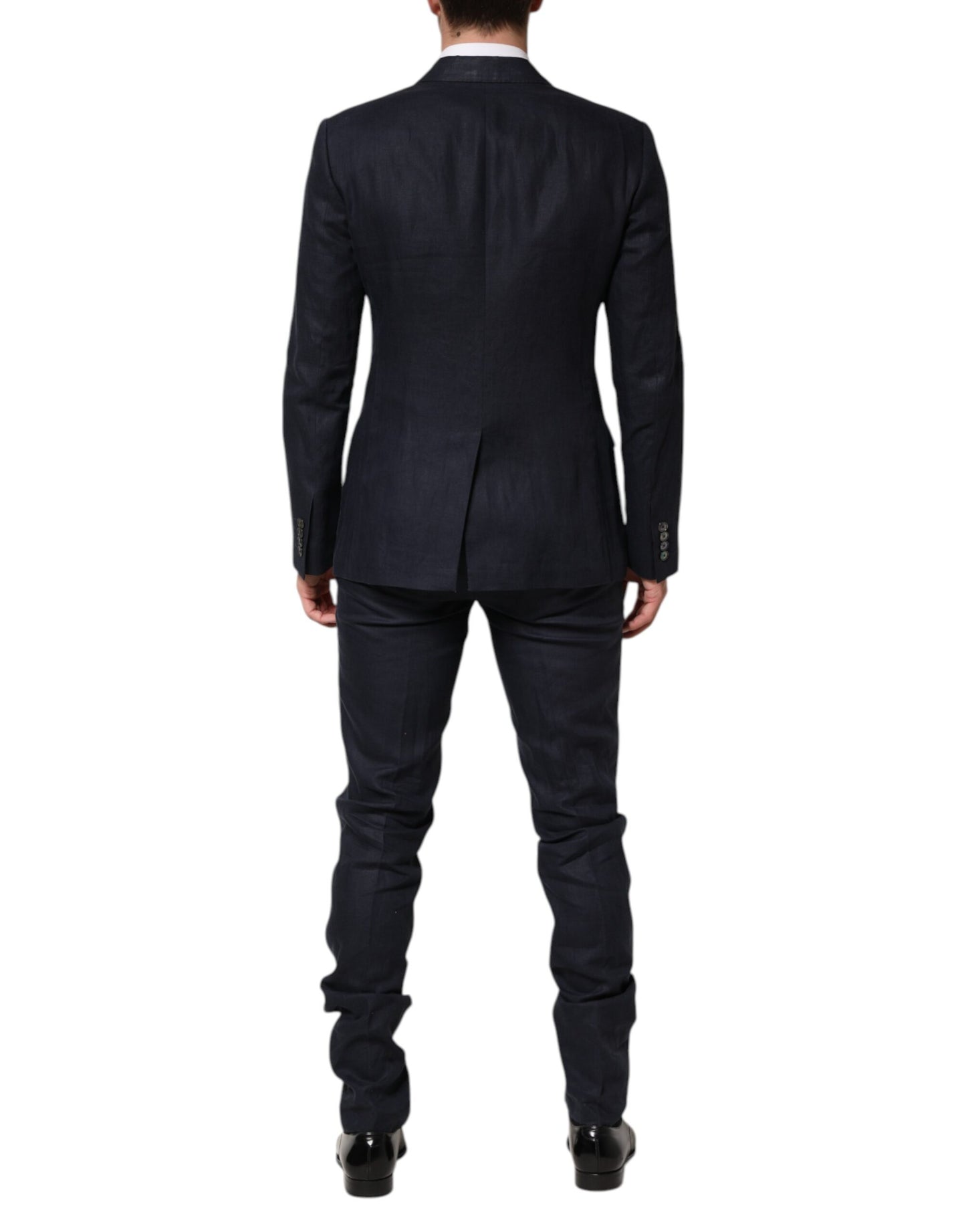 Dolce & Gabbana Dark Blue Double Breasted 2 Piece Suit