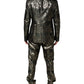 Dolce & Gabbana Metallic Floral Jacquard Silk 2 Piece Suit