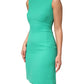 Dolce & Gabbana Green Sleeveless Bodycon A-line Mini Dress