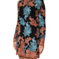 Dolce & Gabbana Multicolor Floral Embroidery Shift Mini Dress