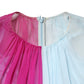 Dolce & Gabbana Fuchsia Light Blue Silk Two Tone Midi Dress