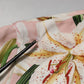 Dolce & Gabbana Pink Lily Printed Round Neck Blouse Top