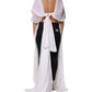 Dolce & Gabbana White Bustier Corset Cropped Chiffon Top