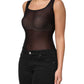 Dolce & Gabbana Black Nylon Sleeveless Round Neck Tank Top