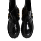 Dolce & Gabbana Black Leather Chelsea Men Short Boots Shoes