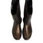 Dolce & Gabbana Metallic Brown Pull On Rain Boots Shoes