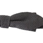 Dolce & Gabbana Elegant Gray Silk Bow Tie