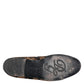 Dolce & Gabbana Black Floral Embroidery Men Loafers Shoes