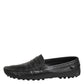 Dolce & Gabbana Black Leather Slip On Mocassin Loafer Shoes