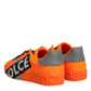 Dolce & Gabbana Orange Portofino Logo Tape Men Sneakers Shoes