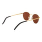 Serengeti Gold Metal Sunglasses
