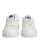 Dolce & Gabbana White Miami Leather Low Top Sneakers Shoes