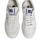 Dolce & Gabbana White Miami Leather Low Top Sneakers Shoes