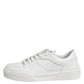 Dolce & Gabbana White Miami Leather Low Top Sneakers Shoes