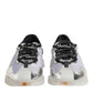 Dolce & Gabbana Silver Black Nylon NS1 Low Top Sneakers Shoes