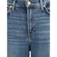 7FOR Blue Cotton Flared Jeans