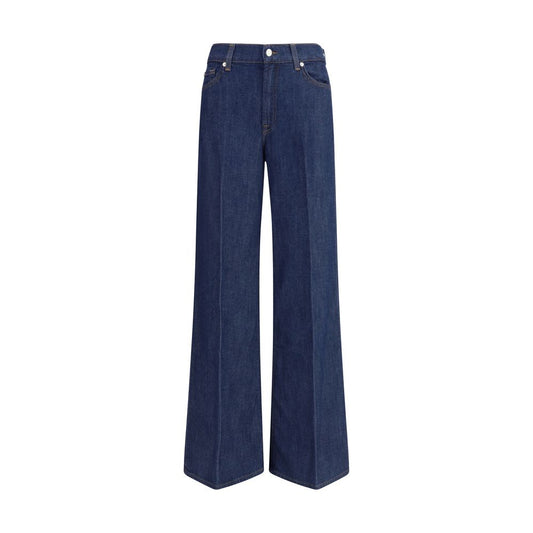 7FOR Blue Cotton Jeans Denim