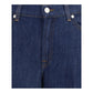 7FOR Blue Cotton Jeans Denim