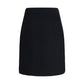 Chloé Black Wool Midi Skirt