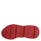 Dolce & Gabbana Red Leather Daymaster Low Top Sneakers Shoes