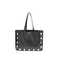 Valentino Garavani Black Calf Leather Bos Taurus Shoulder Bag