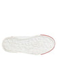 Dolce & Gabbana White Red Leather Lace Up Sneakers Shoes
