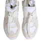 Dolce & Gabbana White Sorrento Low Top Lace Up Sneakers Shoes