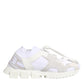Dolce & Gabbana White Sorrento Low Top Lace Up Sneakers Shoes