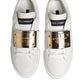 Dolce & Gabbana White Logo Plaque Low Top Men Sneakers Shoes