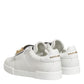 Dolce & Gabbana White Logo Plaque Low Top Men Sneakers Shoes