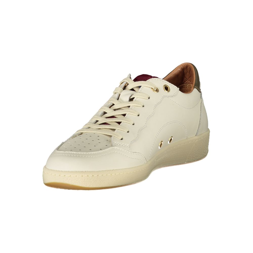 Blauer White Polyester Sneaker