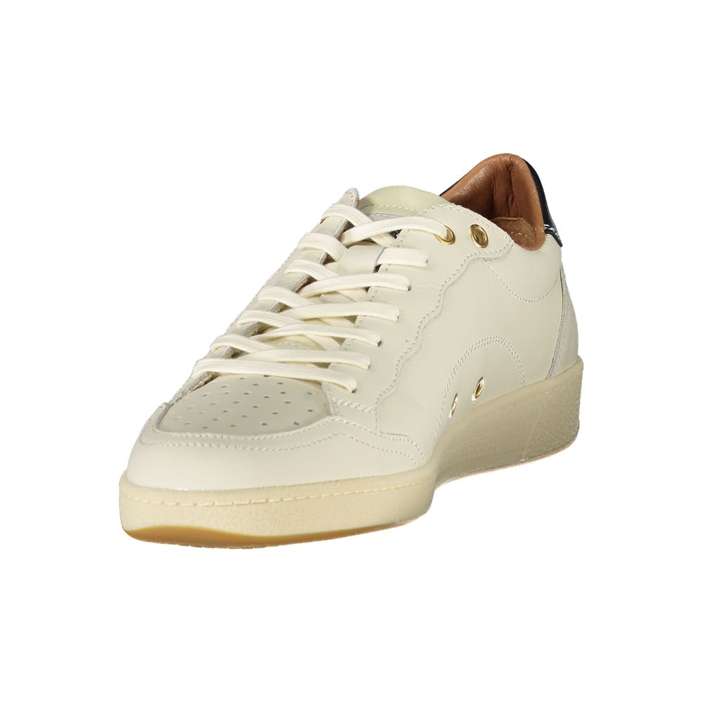 Blauer White Polyester Sneaker