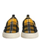 Dolce & Gabbana Multicolor Portofino Tartan Check Sneakers Shoes
