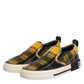 Dolce & Gabbana Multicolor Portofino Tartan Check Sneakers Shoes
