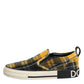 Dolce & Gabbana Multicolor Portofino Tartan Check Sneakers Shoes