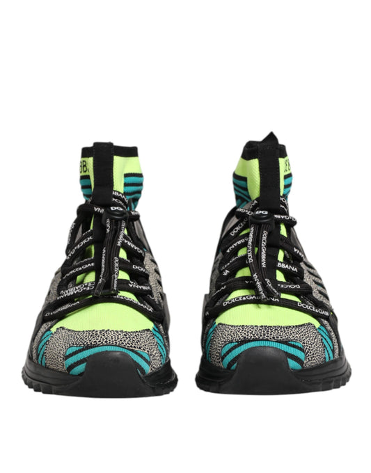 Dolce & Gabbana Multicolor Sorrento Socks Men Sneakers Shoes