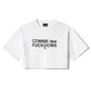 Comme Des Fuckdown White Cotton Women T-Shirt
