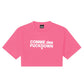 Comme Des Fuckdown Fuchsia Cotton Women T-Shirt