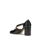 Margiela Black Calf Leather Bos Taurus High Heel Pumps
